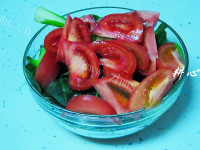 清淡的青菜西红柿汤的做法图解二