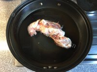 美味的香菇丝瓜鸡粥做法图解1)