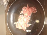 肉末炒菜花做法图解4)