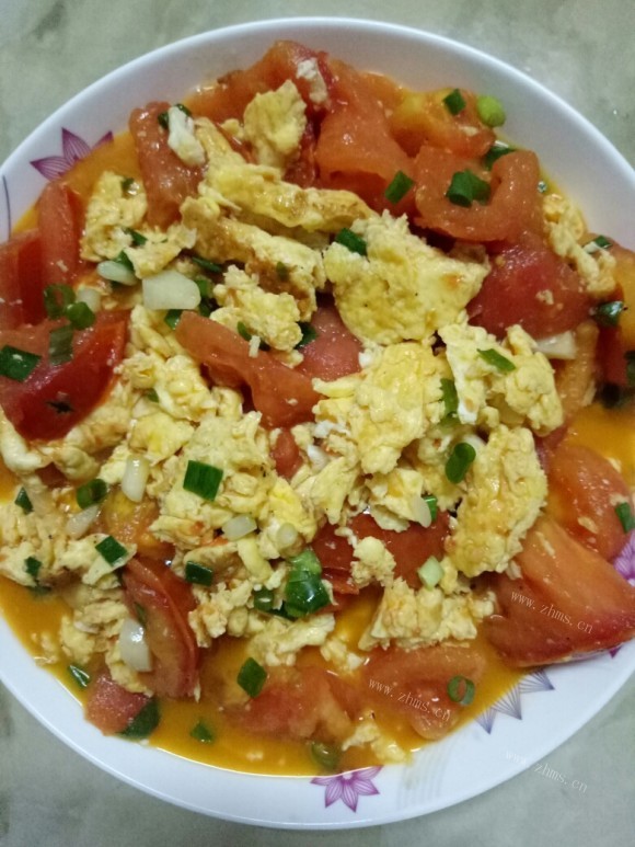 色香味俱全的西红柿炒鸡蛋