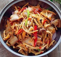美味干锅五花肉杏鲍菇做法图解8)