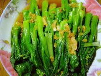 家常菜盐水菜心