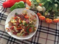 家常菜腊肉炒花菜
