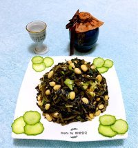 雪里蕻拌金豆做法图解10)