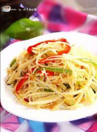 家常菜双椒土豆丝
