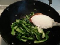 家常菜清炒油菜做法图解4)