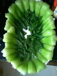 家常菜香菇扒油菜做法图解4)