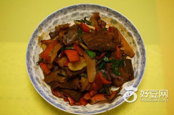 儿菜炒肉片