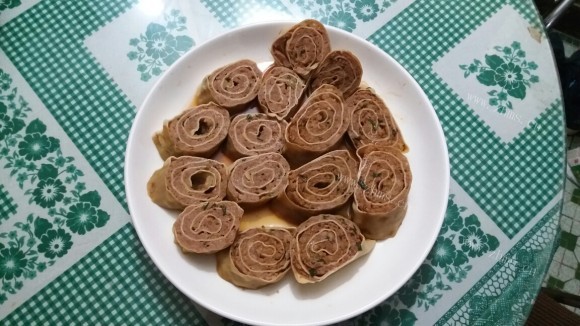 豆腐皮猪肉卷