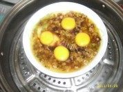 美味的香菇肉末蒸蛋做法图解5)
