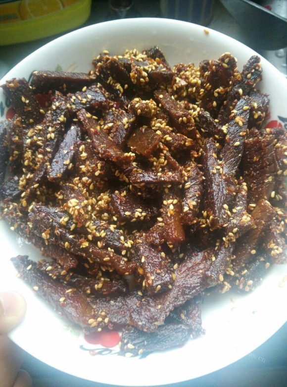 珍馐美味的麻辣牛肉干