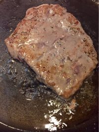 美味的牛排意面做法图解5)