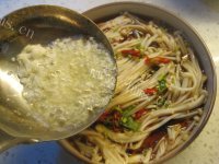 家常菜白灼金针菇