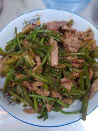 家常菜香菜炒肉丝