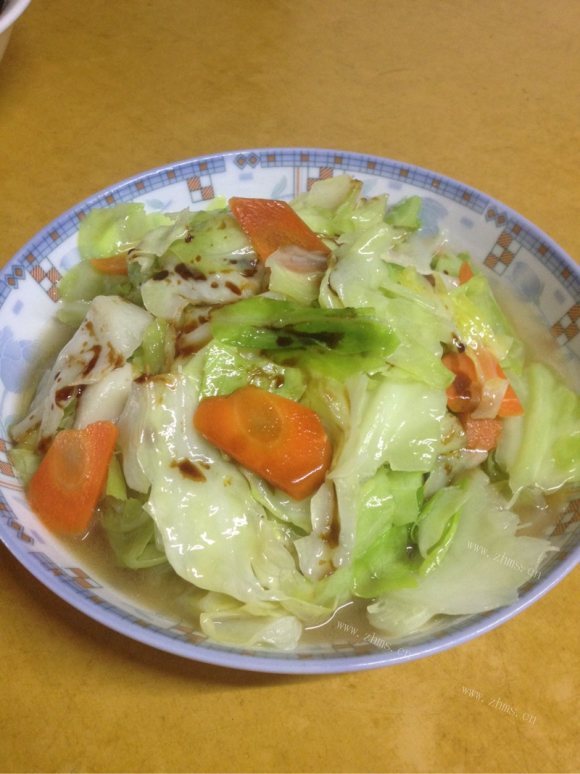 五味俱全的炒包菜