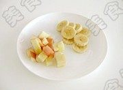 美味的水果燕麦牛奶做法图解2)