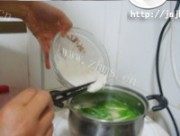 美味的青菜面疙瘩做法图解3)