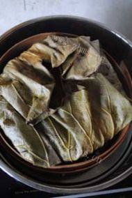 美味的荷香糯米蒸排骨