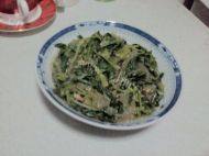 自己做的菠菜拌粉条
