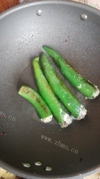 家常菜酿辣椒做法图解4)
