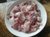 家常菜榨菜蒸排骨做法图解7)