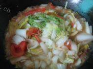 家常菜番茄炒白菜