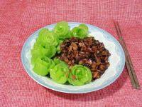 家常菜香菇炒油菜