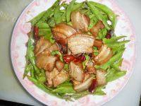 家常菜辣炒扁豆丝