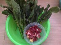 秘制牛肉炒芥蓝做法图解1)