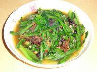 诱人的豆豉鲮鱼油麦菜