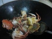 美味的炒花蟹