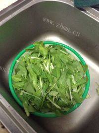 家常菜清炒鸡毛菜做法图解1)