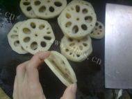 色香味具全的炸藕盒做法图解3)
