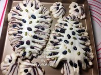 圣诞树千层豆沙面包做法图解15)