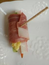 美味的培根蔬菜卷做法图解16)