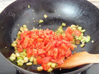 美味的西红柿茄丁捞面的做法图解十