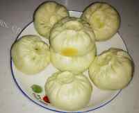 美味的地软韭菜鸡蛋包子做法图解12)