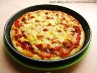自制蜜汁叉烧鸡肉PIZZA