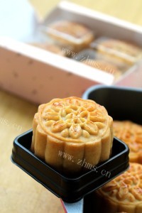 自制广式蛋黄莲蓉月饼做法图解16)