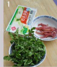 美味的荠菜豆腐羹做法图解1)
