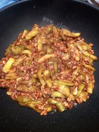 DIY肉沫茄子做法图解5)