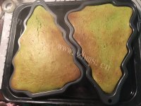 家常抹茶酸奶圣诞树蛋糕做法图解14)