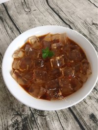开胃酸辣白凉粉做法图解7)
