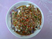 健康美食-肉末蒸茄子