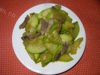 诱人的西葫芦炒肉