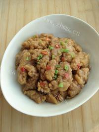 色香味浓的小酥肉蒸碗做法图解12)