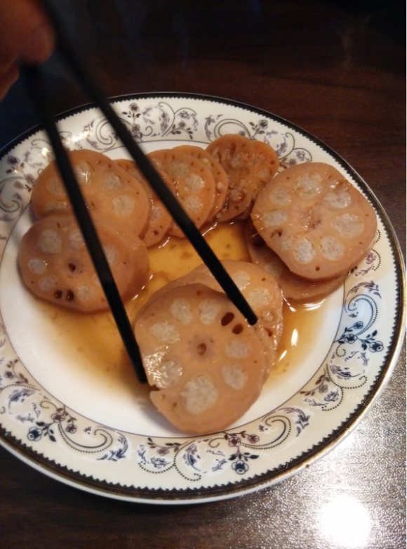 垂涎欲滴的桂花糖藕