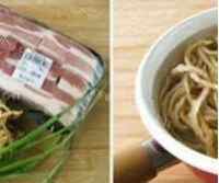 家常菜萝卜干烧肉做法图解1)