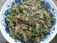 韭菜猪肉饺做法图解4)