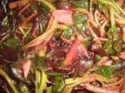 家常菜蒜香红米苋